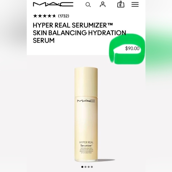 MAC Cosmetics Hyper Real Serum - Cream 1.7 Oz - Picture 2 of 7